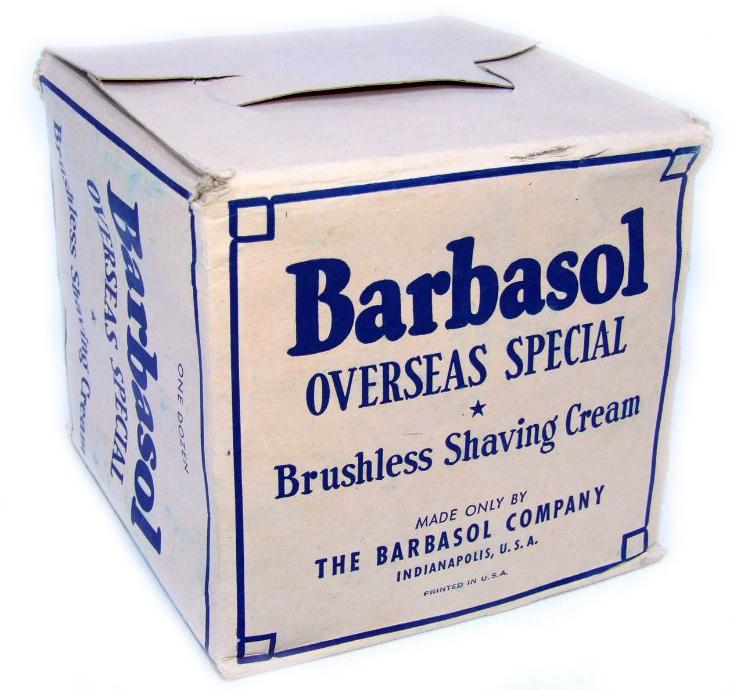 Barbasol Over box